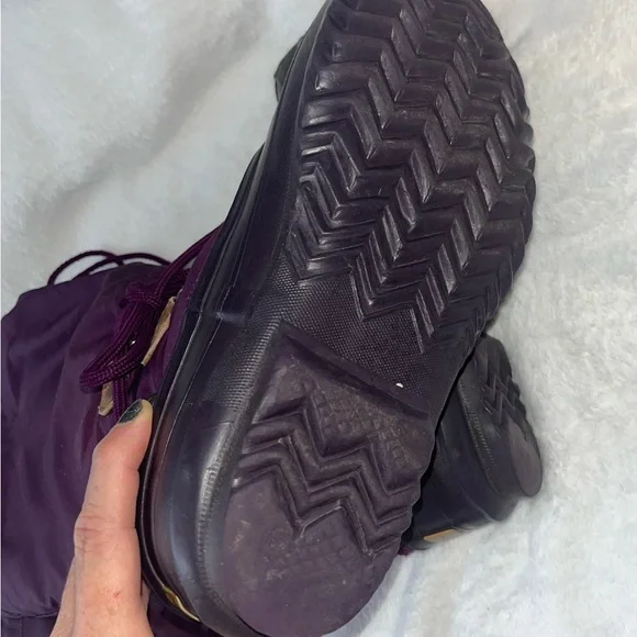 SOREL Freesyle Winter Lined Boots Purple Sz 7 - Picture 9 of 11